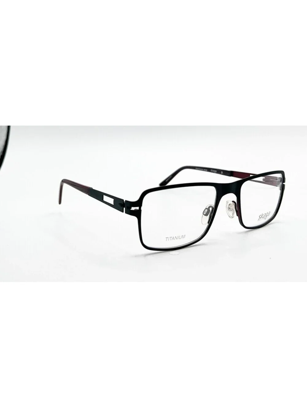 Skaga 2519-U Pari 501 Black/Burgundy Authentic Eyeglasses 56-21-145